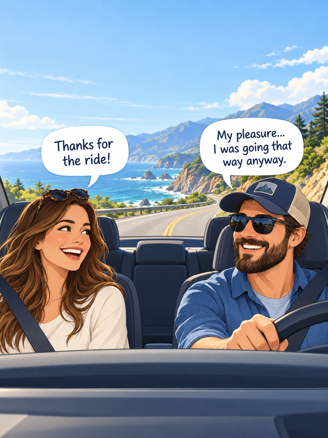 People sharing a ride